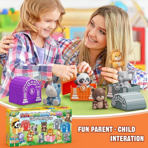 Letapapa Toddler Toys for 1 2 3 Year Old, 20 Pcs Dog Toys for Kids, Montessori Educational Counting, Matching & Sorting Motor Skills Toys, Christmas Birthday Gifts for Baby Boy Girl Aged 12-18 Months in Saudi Arabia