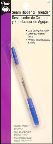 Dritz Curved Blade Soft Grip Handle, 1 Count Seam Ripper, 1-Pack, Purple in Saudi Arabia