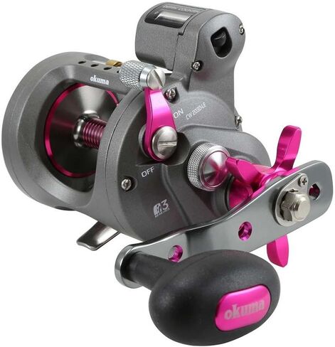 Okuma Coldwater Lightweight Graphite Round Trolling Reel Ladies Edition in Kuwait