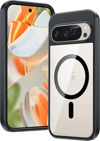 FNTCASE for Google Pixel-9-Pro XL Case: Clear Case Military Grade Drop Protection Anti Yellowing Cell Phone Cover - Rugged Shockproof Protective Bumper Transparent Cases(Clear) in Saudi Arabia