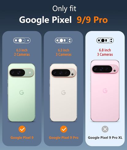 FNTCASE for Google Pixel-9-Pro XL Case: Clear Case Military Grade Drop Protection Anti Yellowing Cell Phone Cover - Rugged Shockproof Protective Bumper Transparent Cases(Clear) in Saudi Arabia