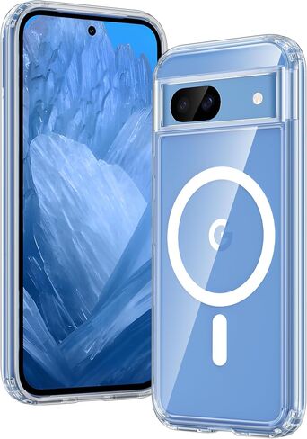 FNTCASE for Google Pixel-9-Pro XL Case: Clear Case Military Grade Drop Protection Anti Yellowing Cell Phone Cover - Rugged Shockproof Protective Bumper Transparent Cases(Clear) in Saudi Arabia