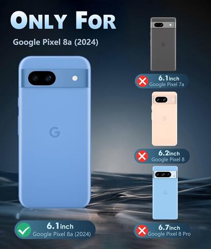 FNTCASE for Google Pixel-9-Pro XL Case: Clear Case Military Grade Drop Protection Anti Yellowing Cell Phone Cover - Rugged Shockproof Protective Bumper Transparent Cases(Clear) in Saudi Arabia