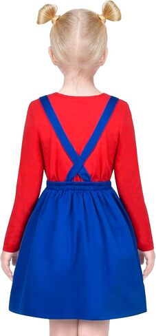 Sunny Fashion 2 Pieces Set Girls Dress T-Shirt Suspender Skirt Halloween Cosplay in Saudi Arabia