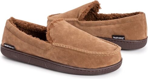 MUK LUKS Men's Faux Suede Moccasin Slipper in Saudi Arabia