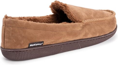 MUK LUKS Men's Faux Suede Moccasin Slipper in Saudi Arabia