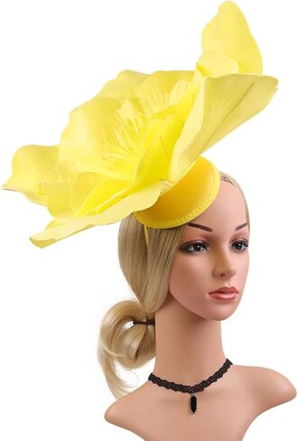 Beaupretty Large Flower Fascinators Huge Flower Headband Flower Fascinators Tea Party Headwear for Women for Wedding Halloween Christmas in Saudi Arabia