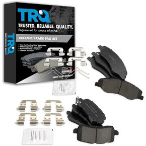 TRQ Front & Rear Brake Pads Ceramic Compatible with 2018-2021 Honda Odyssey