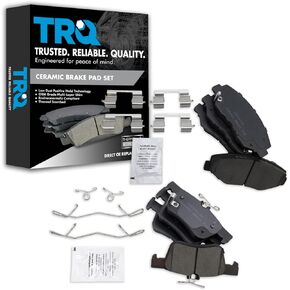 TRQ Front & Rear Brake Pads Ceramic Compatible with 2020-2021 Honda Civic