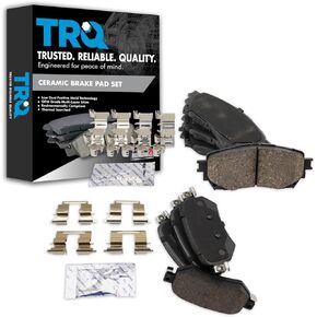 TRQ Front & Rear Brake Pads Ceramic Compatible with 2014-2020 Mazda 6