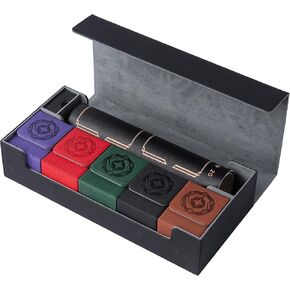 Card Deck Boxes Set for Lorcana Cards, Include 2-Row Storage Box, 5 Deck Cases, Game Mat, Dividers
