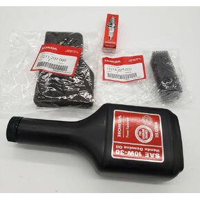 Cabtick Alamia,Inc. Genuine Honda OEM Parts, Maintenance Tune Up Kit, Air Filters, Engine Oil, Spark Plug, Fits Honda EU2000i, EU2200i Series Generators White