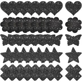 YISIBIA Glitters Nipple Covers For Women Sexy Disposable Adhesive Nipple Pasties Stickers Sparkly Breast Rave Pasties 40 Pcs