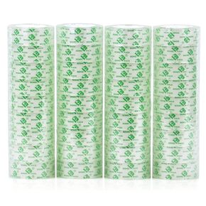 BOMEI PACK 48 Rolls Crystal Clear Transparent Tape, Stationery Tape Refills Rolls for Dispenser, 3/4 in x 1000 in,1 inch Core, Gift Wrapping Tape for Office, School and Home