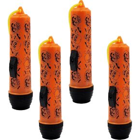 The Dreidel Company Halloween Spooky Flash-Light Necklace, Dress-Up Costume Accessory, Halloween Party Favor
