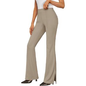LILLUSORY Womens High Waisted Work Pants Business Casual Yoga Flare Leggings Stretchy Slacks