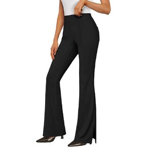 LILLUSORY Womens High Waisted Work Pants Business Casual Yoga Flare Leggings Stretchy Slacks