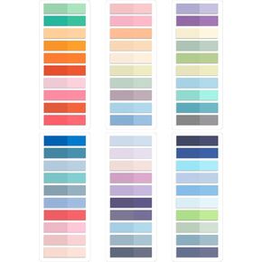 KICNIC 2400 Pcs Book Markers, 120 Colors Sticky Tabs, Writable & Repositionable Sticky Note Tabs, Morandi Annotation Tabs, Translucent Book Flags Strip, Index Tabs for Study and Office Use in Kuwait