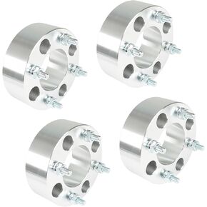 labwork 4 Pack Wheel Flange 4x110 Wheel Spacers 2 inch, Silver Wheel Adapters Spacers 74mm Hub Bore M10x1.25 Studs Replacement for Honda Replacement for Suzuki