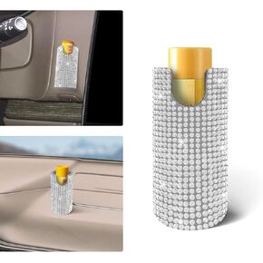 OYIXIO chapstick holder for car, Upright Lip Balm Holder -- No Melt, bling car accessories for women,Suitable for Most Vehicles.(White