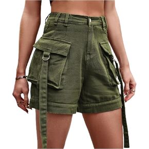 POHADON Jean Shorts for Women 2024 Trendy Y2k Jorts High Waisted Utility Cargo Denim Shorts Summer Shorts with Pockets