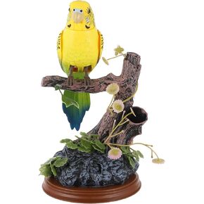 NUOBESTY Skitty Plush Repeat What You Say Parrot Toy Electric Talking Parrot Sound Recording Parrot Voice Repeating Parrot Toy Funny Electronic Pets Kids Adults Interactive Toy, Yellow Outdoor Toy