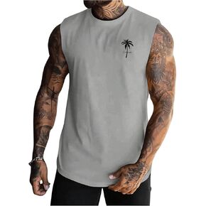 SOLY HUX Men's Tank Top Graphic Sleeveless Crew Neck Summer Casual Shirts