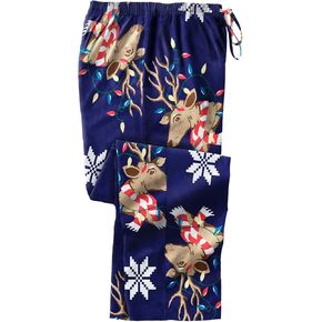 KingSize Men's Big & Tall Novelty Print Flannel Pajama Pants