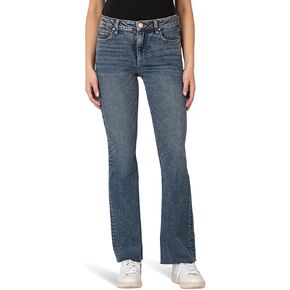 KUT from the Kloth Women's Stella High-Rise Fab Ab Flare W/Raw Hem