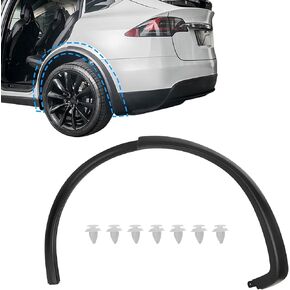 GXARTS Front Left Side Fender Wheel Arch Molding Trim Compatible with Tesla Model X 2016-2021# 103528800H 1035288-00-H