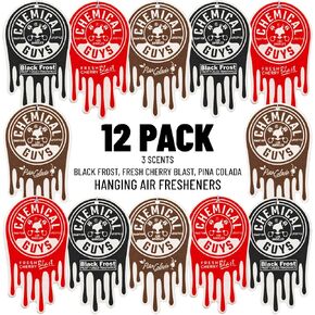 Chemical Guys Hanging Air Freshener, Galactic Scent 12 Pack, Great for Cars, Trucks, SUVs, RVs, Home, Garage, Workspace, Dorm Room & More (4 x 3 Packs) - AIR42304