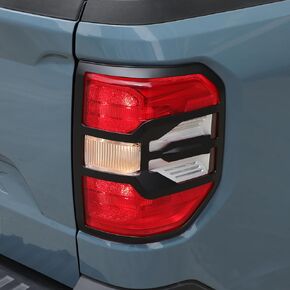 Car Tail Light Frame Cover Trim for Ford Maverick 2022-2024, Rear Lights Frame Cover Car Decoration Accessories (Matte Black)