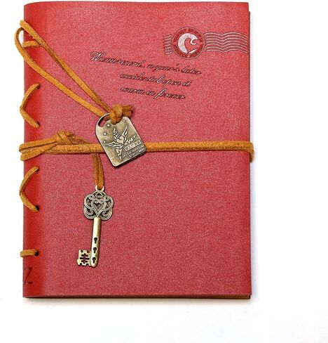 EvZ Leather Writing Journal Notebook, 7 Inches Key Bound Retro Vintage Notebook Diary Sketchbook Gifts with Unlined Travel Journals to Write in for Girls and Boys Notepad Guest Book, Dark Coffee in Kuwait