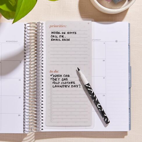 Erin Condren Universal Snap-In To-Do List Dashboard - Evolve | عملية وقابلة لإعادة الاستخدام + تعمل مع أقلام التحديد المبللة. تتبع الإنتاجية in Saudi Arabia