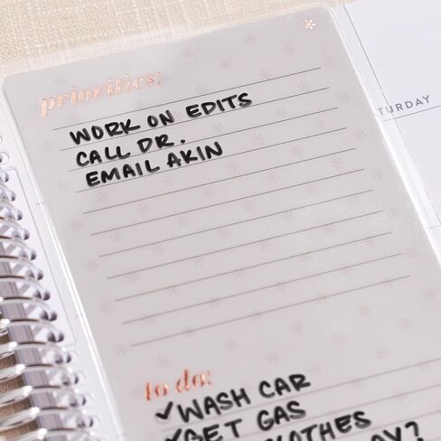 Erin Condren Universal Snap-In To-Do List Dashboard - Evolve | عملية وقابلة لإعادة الاستخدام + تعمل مع أقلام التحديد المبللة. تتبع الإنتاجية in Saudi Arabia