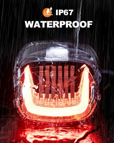 Dark Smoke U Shape Motorcycle Tail Light with Sequential Turn Signals Brake License Plate Light Compatible with Harley Dyna Road King Electra Glide Sportster 883 1200 Heritage Softail Fatboy Touring in Saudi Arabia