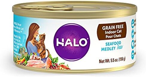 Halo Indoor Wet Cat Food, 5.5oz Can (Pack of 12) in Kuwait
