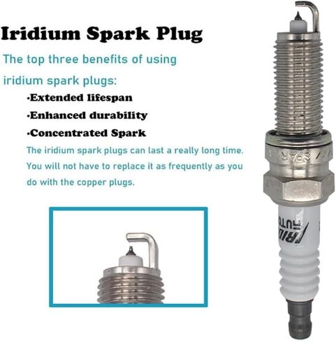 ملف الإشعال إيريديوم شمعات الإشعال مجموعة من 6 قطع UF648 C1791 يناسب 2011 2012 2013 2014 2015 2016 2017 2018 2019 2020 دورانجو جراند كارافان رحلة تشالنجر تشارجر كرايسلر 300 3.6 لتر in Kuwait
