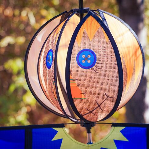 In the Breeze Pumpkin with Hat Hanging Ball Spinner, Halloween Wind Spinner, 2497 in Kuwait