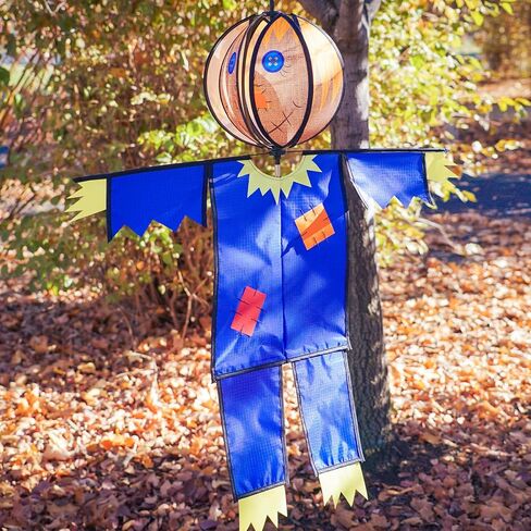 In the Breeze Pumpkin with Hat Hanging Ball Spinner, Halloween Wind Spinner, 2497 in Kuwait