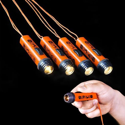 The Dreidel Company Halloween Spooky Flash-Light Necklace, Dress-Up Costume Accessory, Halloween Party Favor in Saudi Arabia
