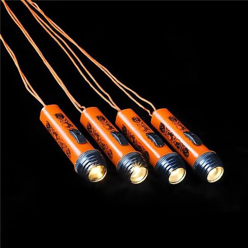The Dreidel Company Halloween Spooky Flash-Light Necklace, Dress-Up Costume Accessory, Halloween Party Favor in Saudi Arabia