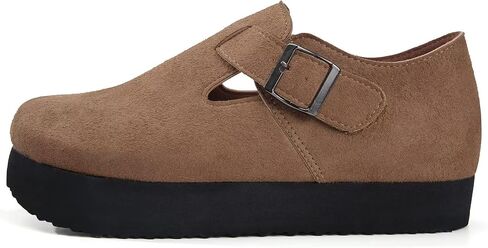 Torotto Womens Clogs Cork Footbed Suede Slippers Arch Support Potato Shoes with Adjustable Buckle in Saudi Arabia