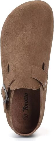 Torotto Womens Clogs Cork Footbed Suede Slippers Arch Support Potato Shoes with Adjustable Buckle in Saudi Arabia