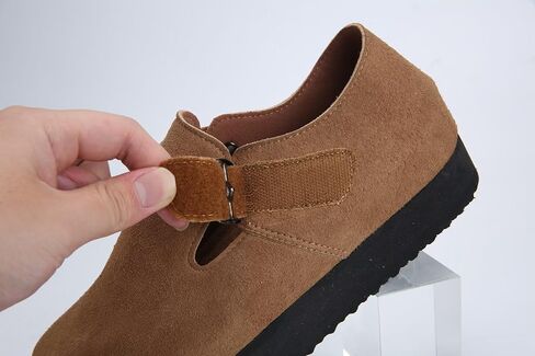 Torotto Womens Clogs Cork Footbed Suede Slippers Arch Support Potato Shoes with Adjustable Buckle in Saudi Arabia