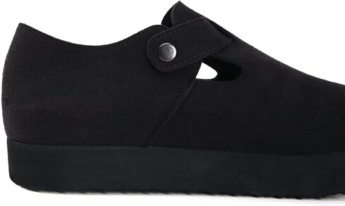 Torotto Womens Clogs Cork Footbed Suede Slippers Arch Support Potato Shoes with Adjustable Buckle in Saudi Arabia