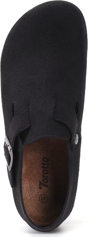 Torotto Womens Clogs Cork Footbed Suede Slippers Arch Support Potato Shoes with Adjustable Buckle in Saudi Arabia