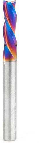 Amana Tool Spektra Extreme Tool Life Solid Carbide CNC Down-Cut Spiral Plunge Router Bit, 46055-K, 3/8 Dia x 1 CH x 3/8 SHK 2-½ Inch Long 3 Flute in Saudi Arabia