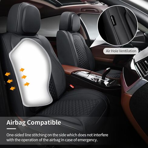 Car Seat Covers Full Set Leather Seat Covers Automotive Seat Covers Universal Car Seat Cover for Most Cars Brown in Saudi Arabia