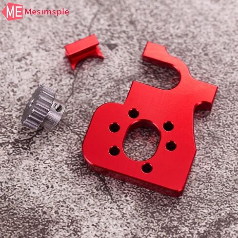 Alloy Brushless Motor Mount & 19t Pinion Gear 1303 for Wltoys 1/14 144002 144010 124016 124017 Series Upgrades Part Purple in Saudi Arabia